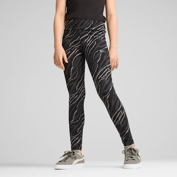 PUMA ESS+ ANIMAL leggings til seje børn - Vildt design og ultimativ komfort.
